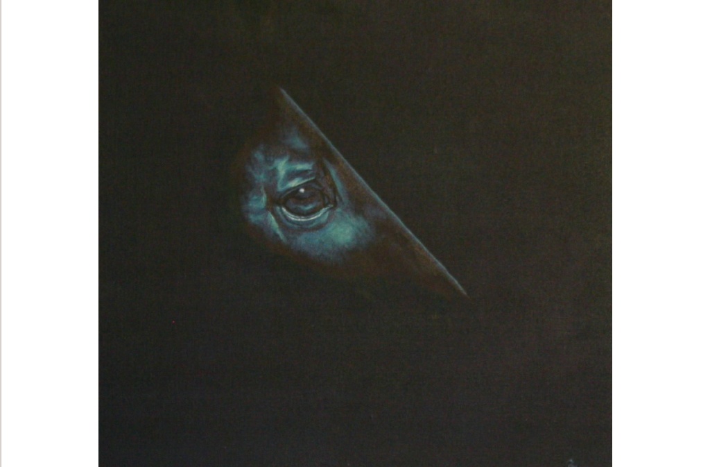 Auge (EH Lehndorff´s) - 40 x 40 cm - Öl auf Karton