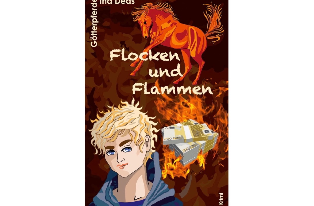Cover Flocken und Flammen / Serie Götterpferde 