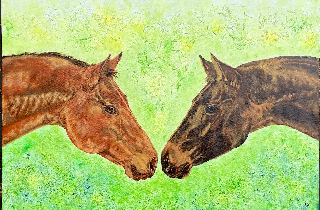 Max & Jack - 100x70cm - Acryl auf Leinwand